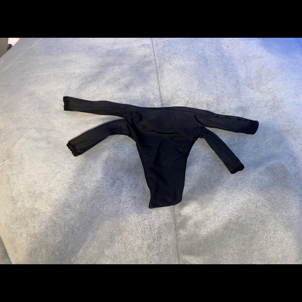 Black bikini bottom